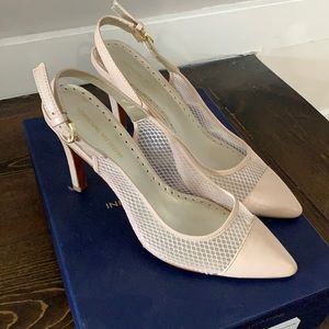 Mesh Pointed Toe Slingback // 7